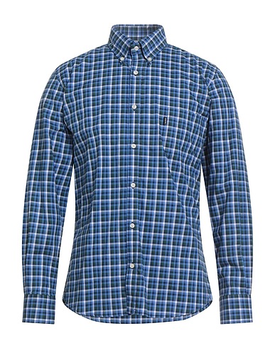 BARBOUR Checked shirt Blue 100% Cotton