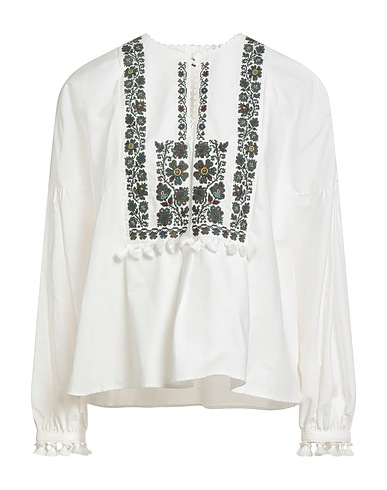 WEEKEND MAX MARA Top Bianco 75% Cotone, 25% Lino