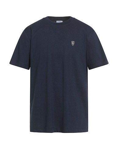 BURBERRY T-shirt Blu navy 100% Cotone, Elastan