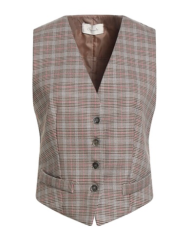SOUVENIR Vest Beige 62% Polyester, 35% Viscose, 3% Elastane