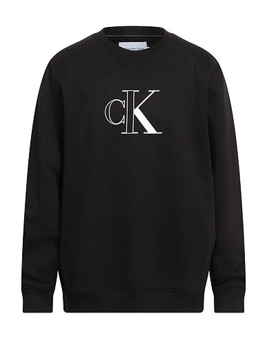 CALVIN KLEIN JEANS Sweatshirt Black 61% Cotton, 39% Polyester