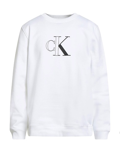 CALVIN KLEIN JEANS Sweatshirt White 61% Cotton, 39% Polyester