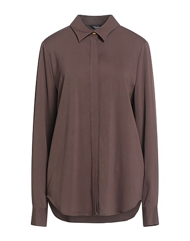 MARCIANO by GUESS Solid colour shirts & blouses Chocolate brown 61% Viscose, 36% Acetate, 3% Elastane