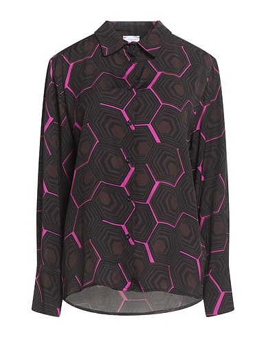 ANONYME DESIGNERS Patterned shirts & blouses Dark brown 100% Viscose