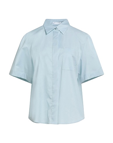 BOSS 無地シャツ&ブラウス スカイブルー コットン 97% / ポリウレタン 3%
