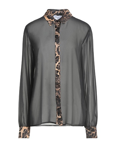 GAëLLE Paris Patterned shirts & blouses Black 100% Polyester
