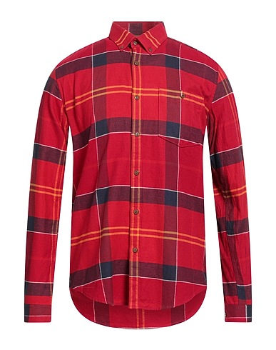 BARBOUR Checked shirt BEACON Red 100% Cotton