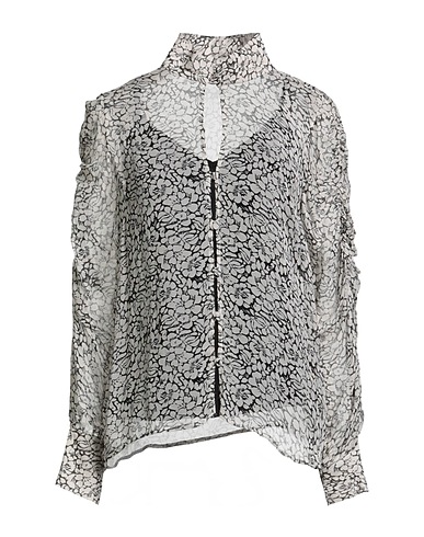 TWINSET Floral shirts & blouses Off white 100% Polyester