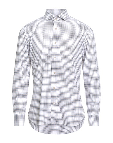 BOGLIOLI Checked shirt White 100% Cotton