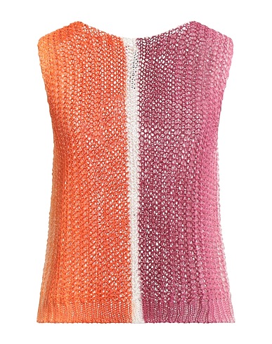 PIERANTONIO GASPARI Top Orange 100% Linen