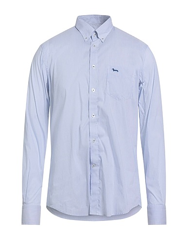 HARMONT & BLAINE Camicia a righe Celeste 75% Cotone, 22% Poliammide, 3% Elastan