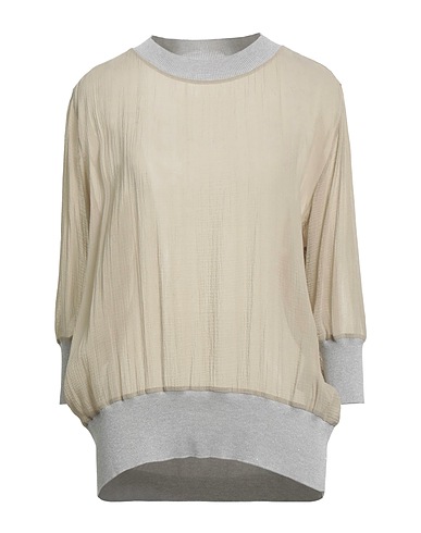 PESERICO Top Beige 78% Cotton, 22% Silk, Polyamide