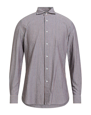 BOGLIOLI Striped shirt Midnight blue 100% Cotton