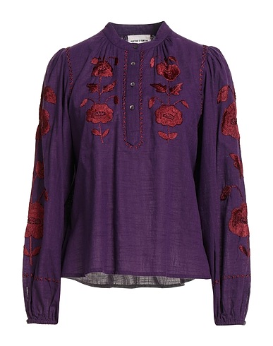 ANTIK BATIK Top Dark purple 100% Cotton