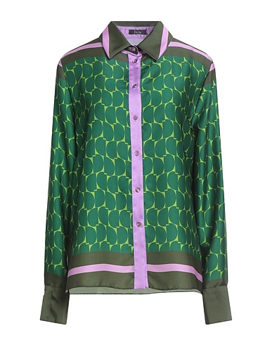 HANITA Patterned shirts & blouses Green 100% Polyester
