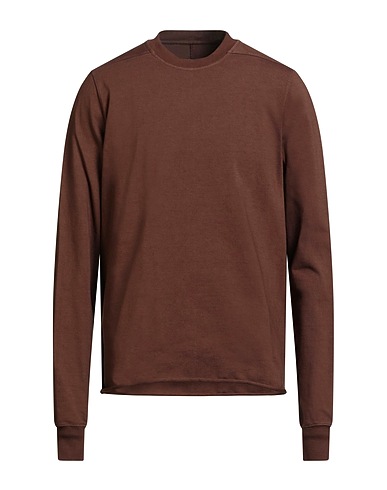DRKSHDW by RICK OWENS Basic T-Shirt Chocolate brown 100% Cotton