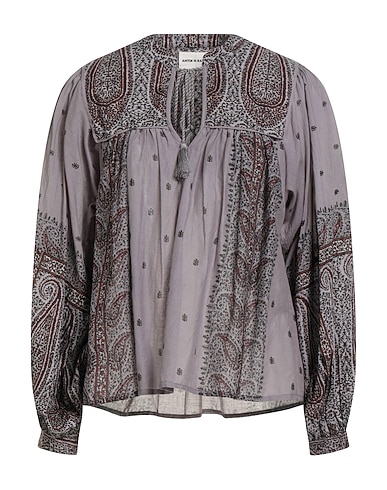 ANTIK BATIK Top Piombo 100% Cotone