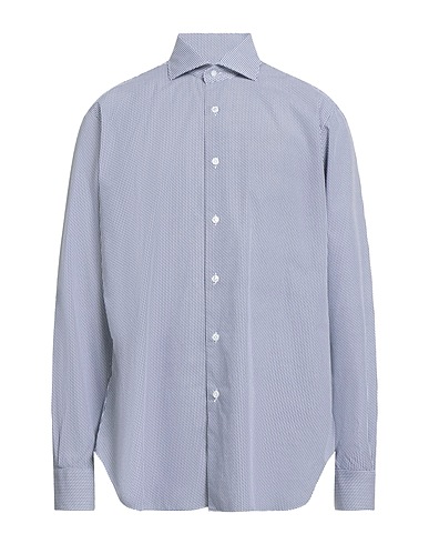 BARBA Napoli Patterned shirt Midnight blue 100% Cotton