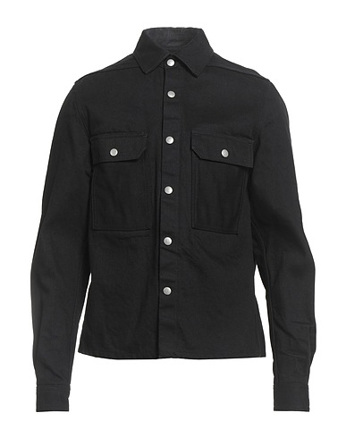 DRKSHDW by RICK OWENS Denim shirt Black 100% Cotton