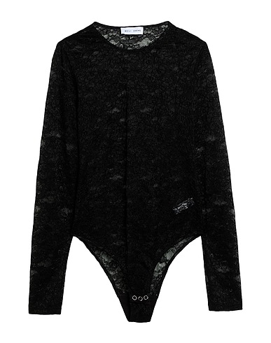 WEILI ZHENG TOPWEAR Nero 95% Poliestere, 5% Elastan