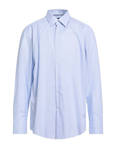 BOSS Camicia a quadri Celeste 100% Cotone