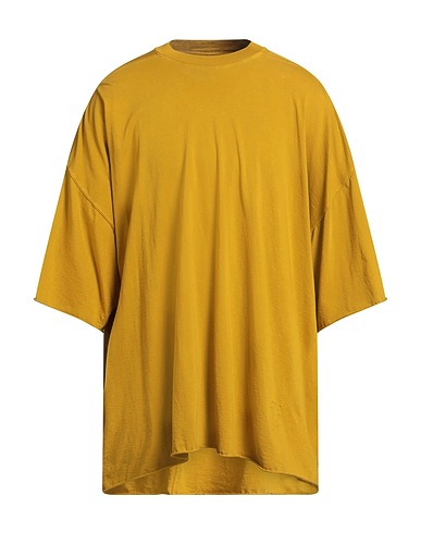 DRKSHDW by RICK OWENS Basic T-shirt Mustard 100% Cotton