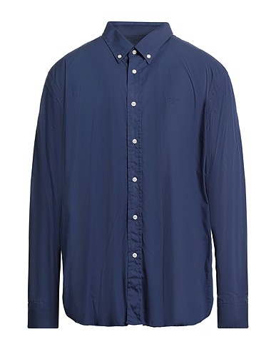BARBOUR Camicia tinta unita Blu navy 100% Cotone