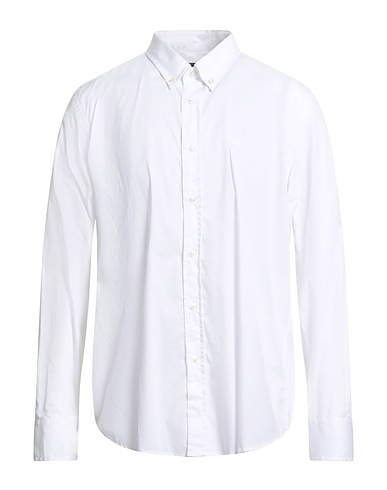 BARBOUR Camicia tinta unita Bianco 100% Cotone