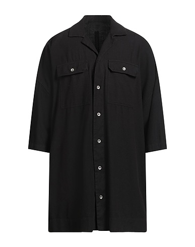 DRKSHDW by RICK OWENS Solid colour shirt Black 100% Cotton
