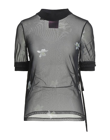 PINKO Top Black 90% Polyamide, 10% Elastane