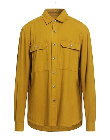 DRKSHDW by RICK OWENS Solid colour shirt Lime green 100% Cotton