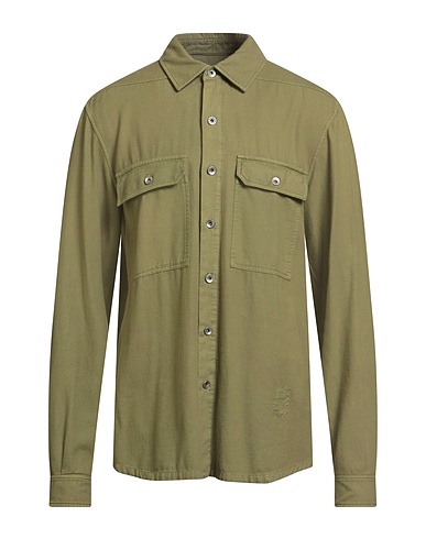 DRKSHDW by RICK OWENS Solid colour shirt Sage green 100% Cotton