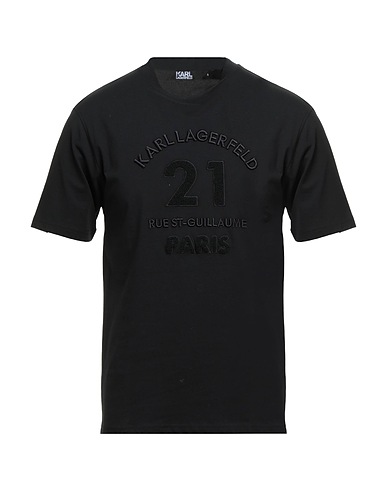 KARL LAGERFELD T-shirt Black 100% Cotton