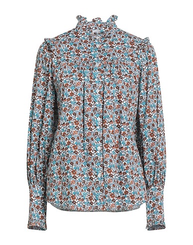 WEEKEND MAX MARA Floral shirts & blouses Deep teal 100% Cotton