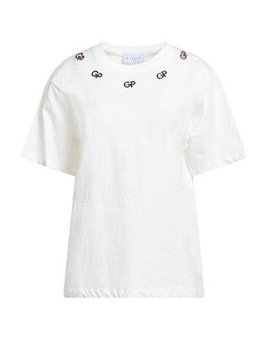 GAëLLE Paris T-shirt Bianco 100% Cotone