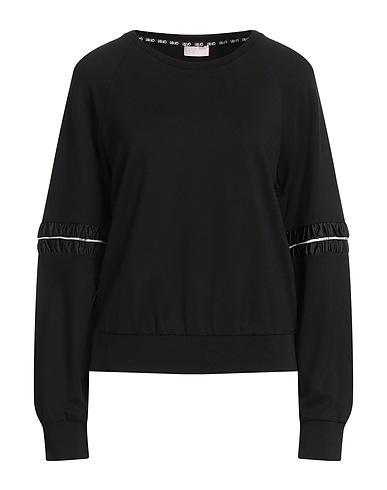 LIU •JO Felpa BETTER Nero 82% Viscosa, 13% Poliammide, 5% Elastan, Poliestere, Cotone