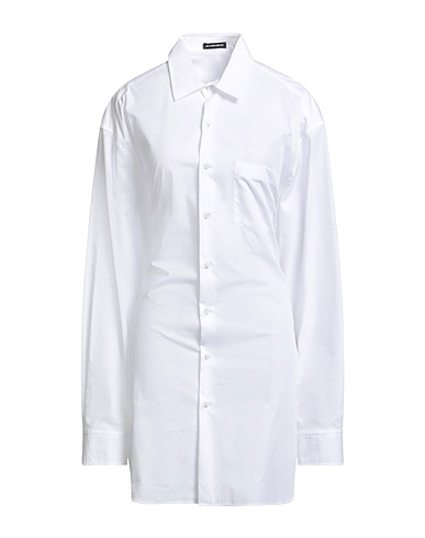 ANN DEMEULEMEESTER Solid color shirts & blouses White 100% Cotton