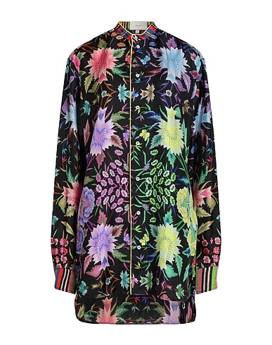 PIERRE-LOUIS MASCIA Floral shirts & blouses Black 100% Silk