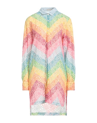 MARY KATRANTZOU Shirt dress Sky blue 72% Nylon, 28% Cotton