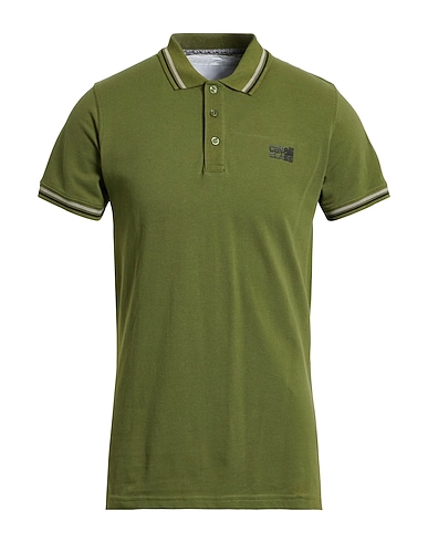 CAVALLI CLASS Polo shirt Military green 100% Cotton