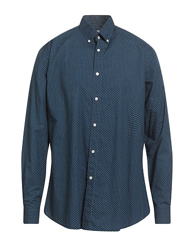 BARBOUR Patterned shirt Midnight blue 100% Cotton
