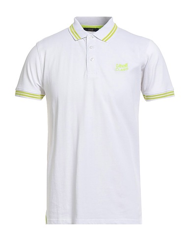 CAVALLI CLASS Polo Bianco 100% Cotone