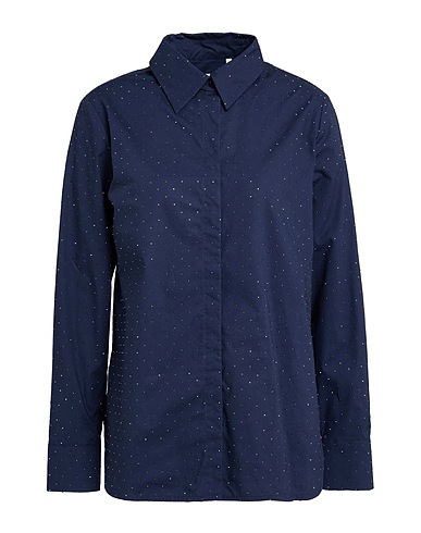 MARELLA Shirts Navy blue 100% Cotton