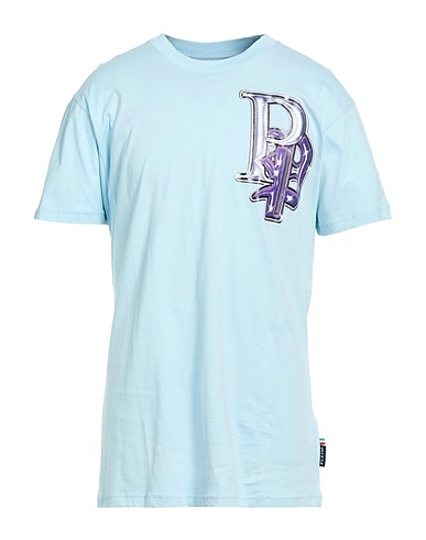 PHILIPP PLEIN T-shirt Celeste 100% Cotone