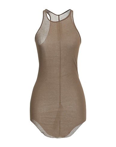RICK OWENS Tanktop Khaki 88% Viskose, 12% Seide