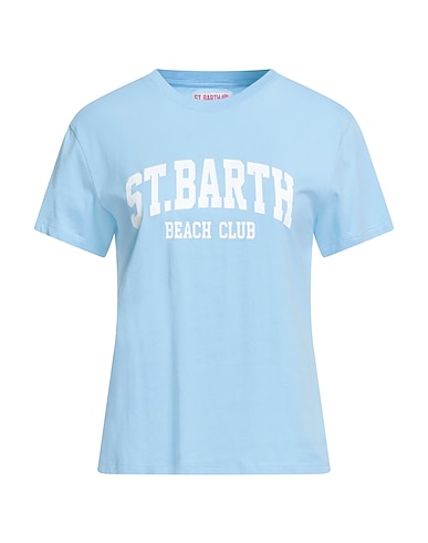 MC2 SAINT BARTH T-shirt SPORT CLUB Light blue 100% Cotton