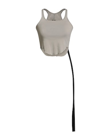 DRKSHDW by RICK OWENS Top Grigio chiaro 100% Cotone