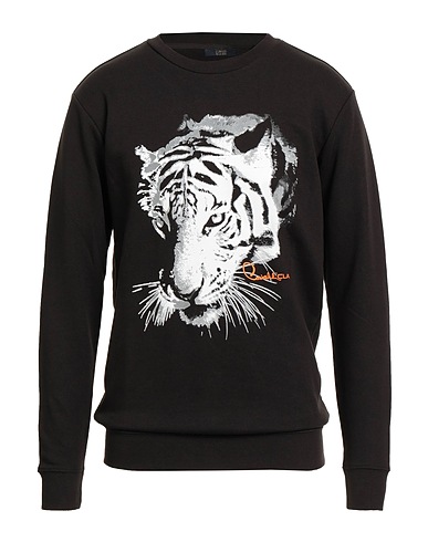 CAVALLI CLASS Sweatshirt Black 60% Cotton, 40% Polyester