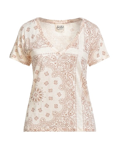 MC2 SAINT BARTH T-shirt Beige 100% Linen