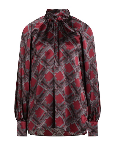 ELEVENTY Top Bordeaux 100% Seta